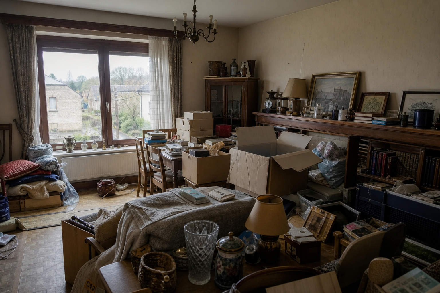 Vide maison familiale à Paliseul : avant, en cours et après — avant débarras