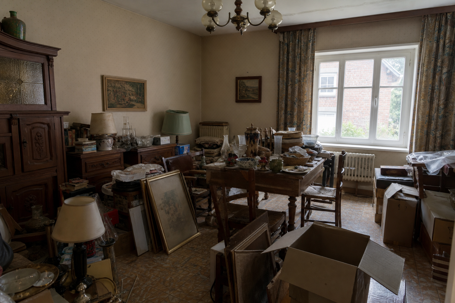 Vide maison familiale transfrontalière à Plombières : avant, en cours et après — avant débarras