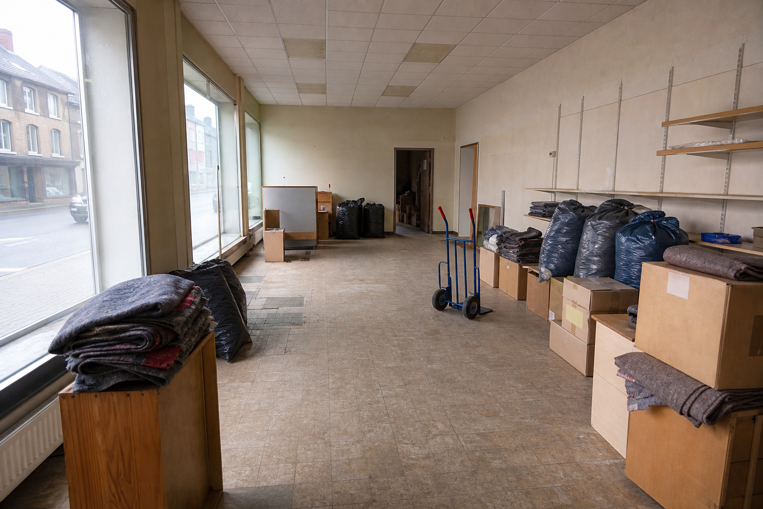 Vide commerce à Saint-Vith : avant, en cours et après — intervention en cours