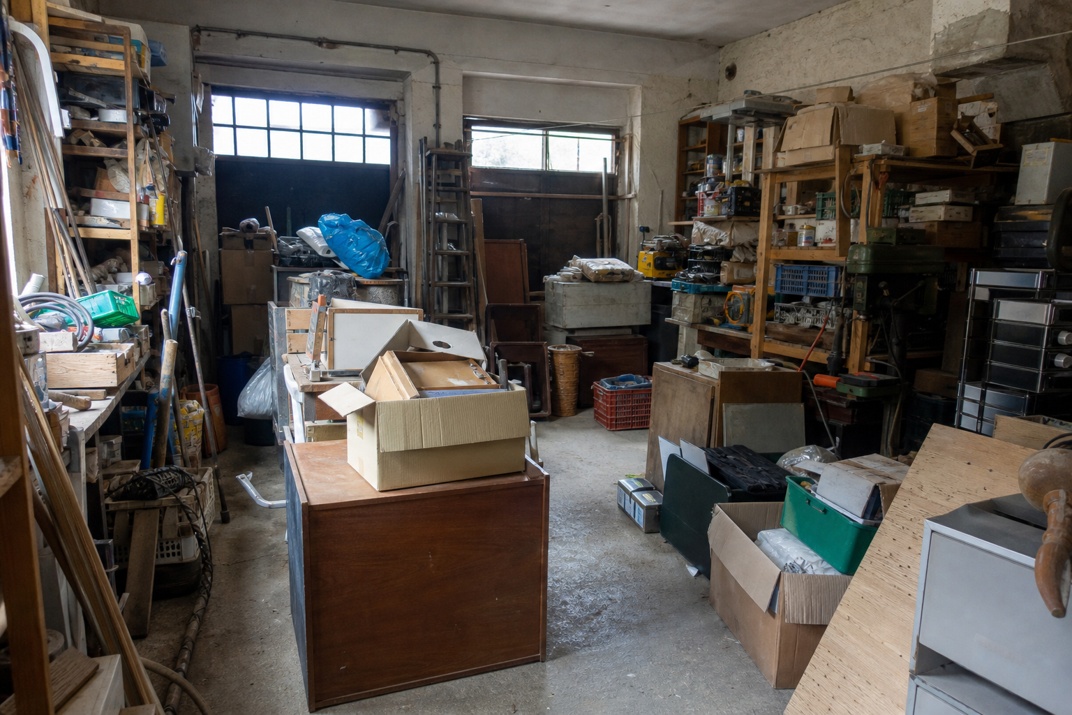Vide maison familiale à Sint-Gillis-Waas : avant, en cours et après — avant débarras