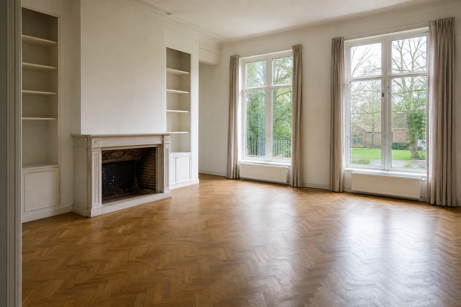 Vide villa à Sint-Martens-Latem : avant, en cours et après — après débarras