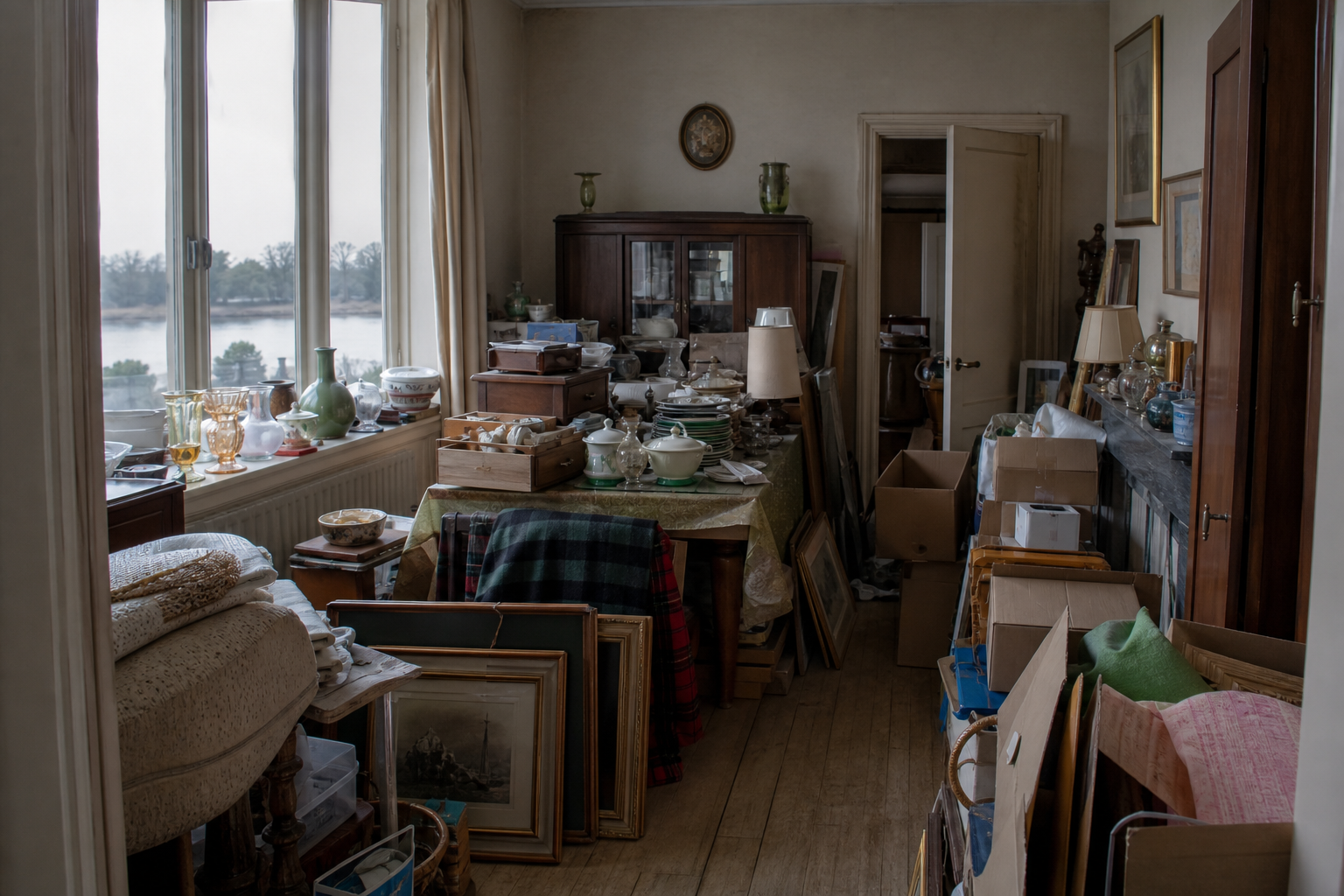 Vide maison familiale à Temse : avant, en cours et après — avant débarras