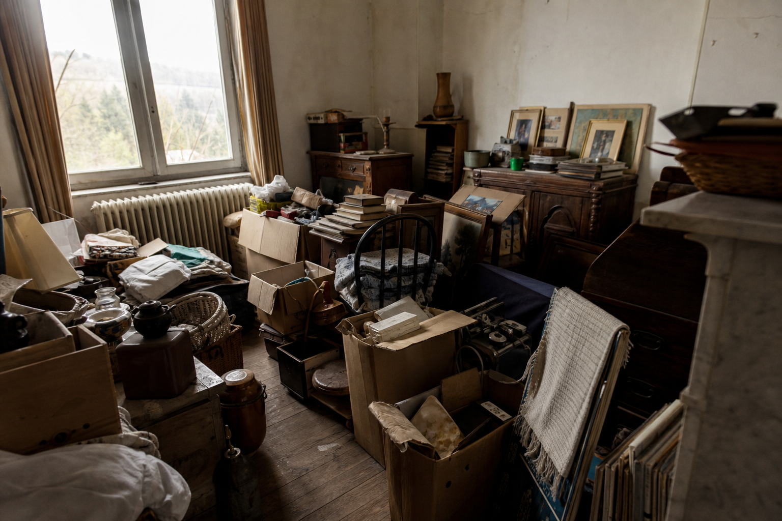 Vide maison familiale à Theux : avant, en cours et après — avant débarras