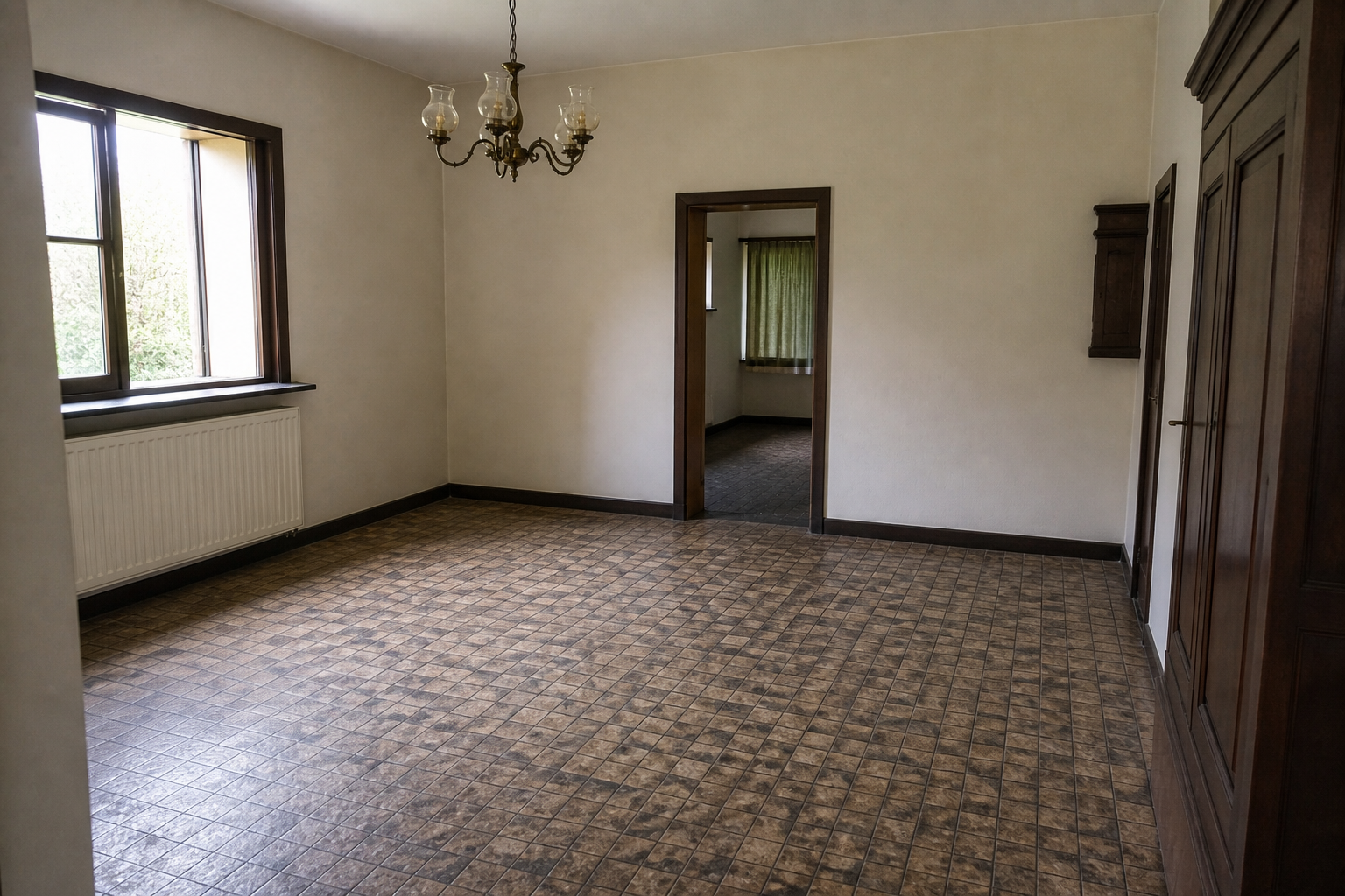 Vide maison de campagne du Hageland à Tielt-Winge : avant, en cours et après — après débarras