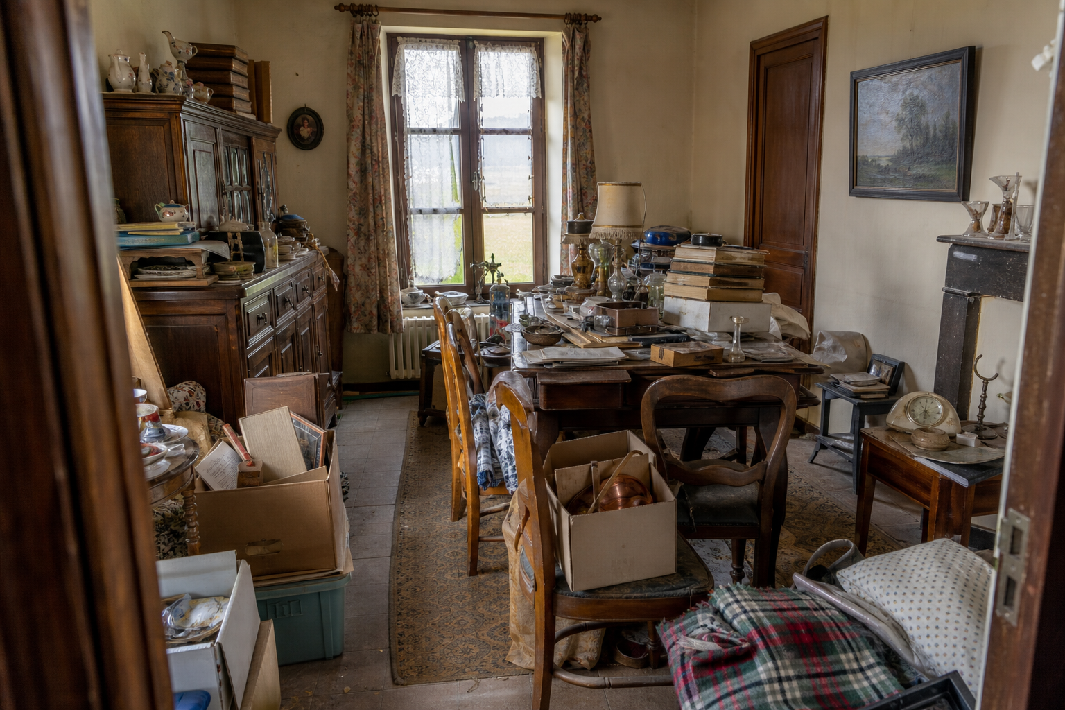 Vide maison gaumaise à Virton : avant, en cours et après — avant débarras