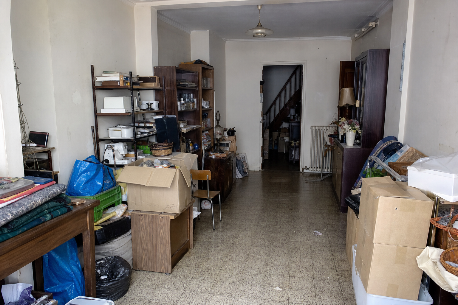 Vide commerce à Visé : avant, en cours et après — avant débarras