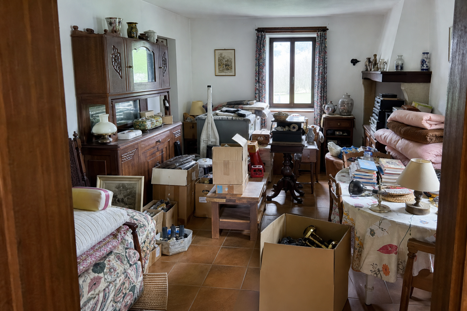 Vide maison de vacances à Vresse-sur-Semois : avant, en cours et après — avant débarras